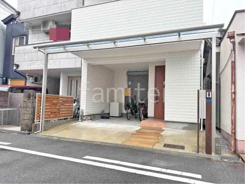 １階テラス屋根 （雨除け） YKKAP ソラリアF フラット屋根 スタンダード 壁付