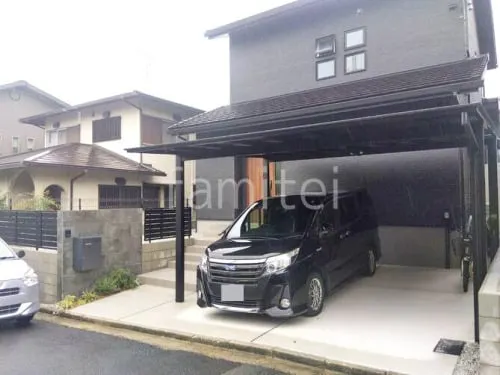 新築シンプル オープン外構