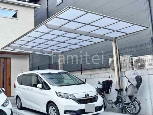 カーポート１台 （単棟） LIXIL ネスカＦ フラット屋根