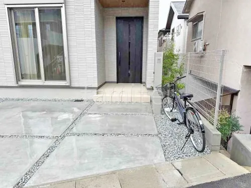 玄関アプローチ 土間コンクリート