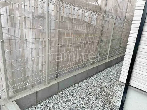 スチールメッシュ フェンス YKKAP イーネット3F型 スチール柱 境界・メッシュ