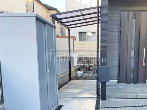 １階テラス屋根 （雨除け） YKKAP ソラリアF フラット屋根 スタンダード 壁付