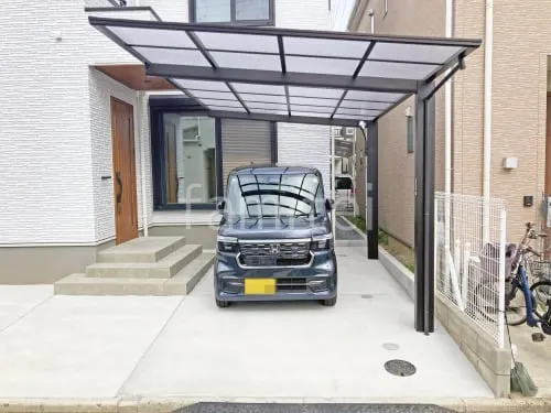 カーポート１台 （単棟） YKKAP エフルージュ FIRST フラット屋根