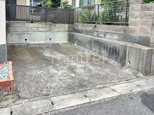 既存カーポート・伸縮門扉撤去