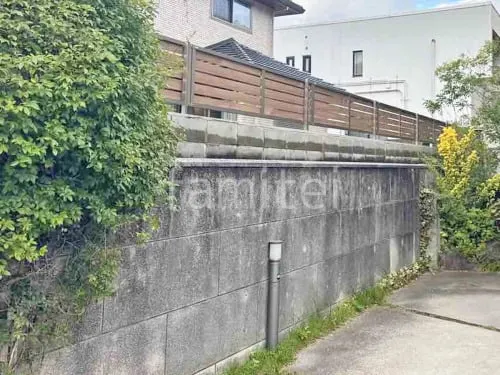 アルミ形材 フェンス 三協アルミ 木製調シャトレナII 2型 横板格子・両面 目隠し 木調・ラティス