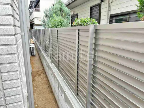 アルミ形材 フェンス LIXIL AB YL3型 横ルーバー3 目隠し