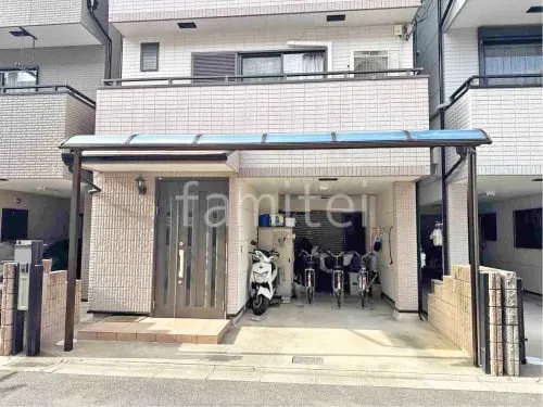 １階テラス屋根 （雨除け） YKKAP ソラリアR アール屋根 スタンダード 壁付