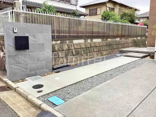 新築シンプル オープン外構