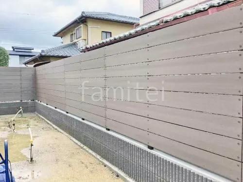 人工木・樹脂 フェンス（木調） F＆F ニコボード 目隠し 木調・ラティス 樹脂 ブロック塀 （化粧ブロック） ユニソン ジャスティ 