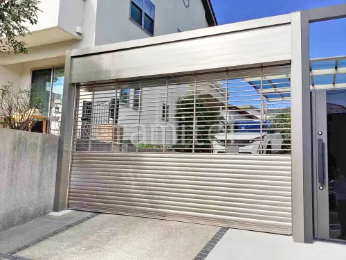 独立シャッター2台ワイド  LIXIL シャッターS Fタイプ 電動式 