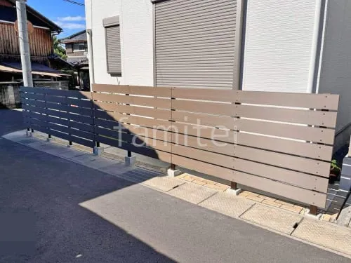 人工木・樹脂 フェンス（木調） F＆F ニコボード 目隠し 木調・ラティス 樹脂