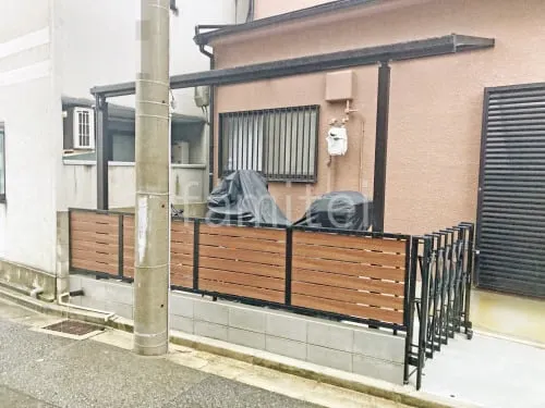 １階テラス屋根 （雨除け） YKKAP ソラリアF フラット屋根 スタンダード 壁付