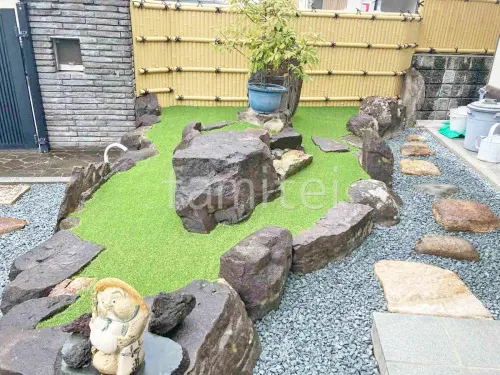 人工芝 防草シート加工 ヨシミツ毛織 リアル人工芝 35mm 