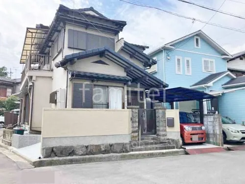 リフォームシンプル セミクローズ外構