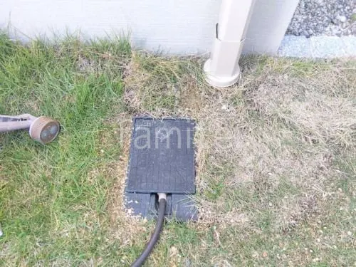 既存散水栓移設