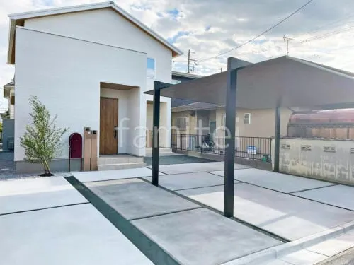 新築ナチュラル オープン外構