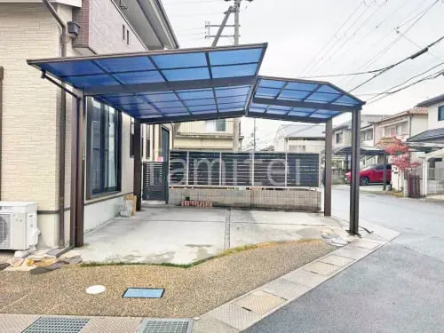 カーポート１台 （単棟） YKKAP エフルージュ FIRST 変形地対応 フラット屋根 カーポート１台 （単棟） YKKAP エフルージュ FIRST フラット屋根