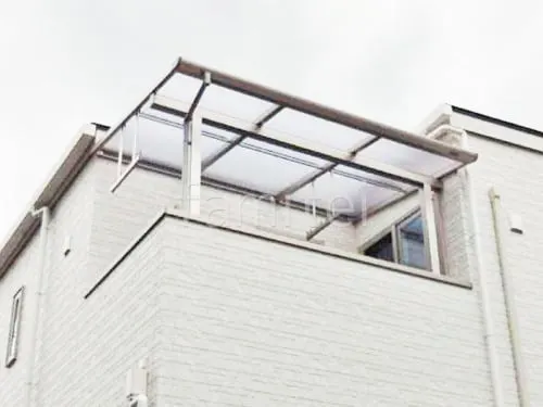 ２階ベランダ屋根  YKKAP ソラリアF フラット屋根 スタンダード 壁付