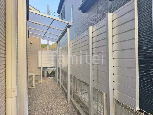 １階テラス屋根 （雨除け） YKKAP ソラリアF フラット屋根 スタンダード 壁付