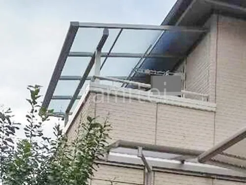 ２階ベランダ屋根  YKKAP ソラリアF フラット屋根 スタンダード 壁付