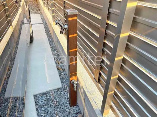 立水栓  ユニソン スプレスタンド60 蛇口2個付 