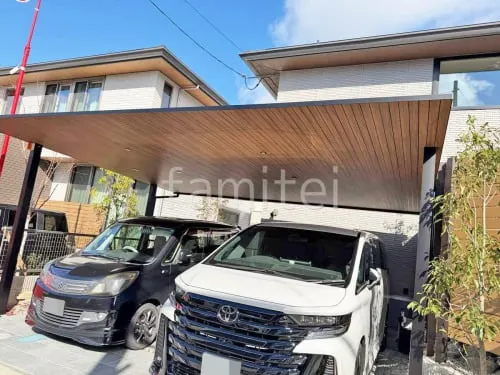 柱色 ブラック 屋根色 ドライチーク