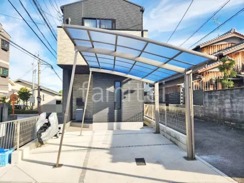 カーポート１台 （単棟） LIXIL ネスカＲ アール屋根