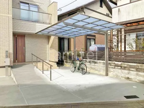 カーポート１台 （単棟） LIXIL ネスカＦ フラット屋根