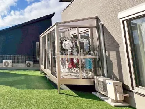 引き戸 樹脂デッキ サンルーム（テラス囲い） YKKAP ソラリアF フラット屋根