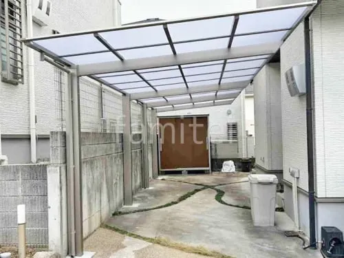 カーポート２台(縦) 連棟 LIXIL ネスカＦ フラット屋根