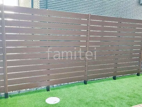 人工木・樹脂 フェンス（木調） F＆F マイティウッド デコll 高尺タイプ 目隠し 木調・ラティス 樹脂