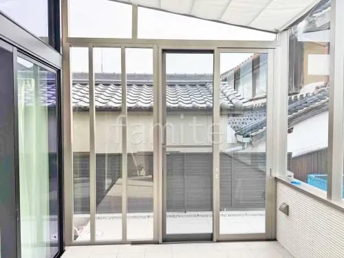 ガーデンサンルーム  LIXIL 木製調 ココマ フラット屋根