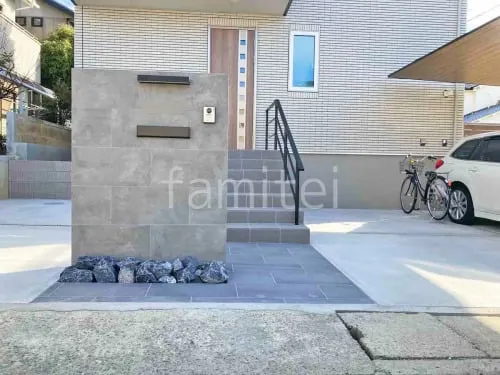 門柱 壁タイル貼り LIXIL アヴァンティ 郵便受けポスト YKKAP エクステリアポストG3型 ロックガーデン ユニソン ワズロック アオバ