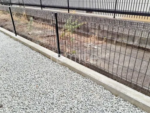 スチールメッシュ フェンス YKKAP イーネット3F型 スチール柱 境界・メッシュ