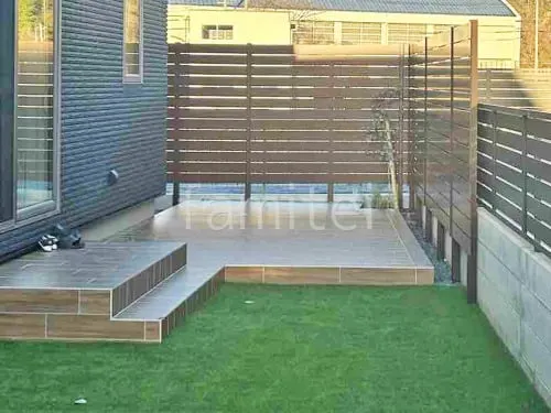 タイルデッキ 壁1面  名古屋モザイク 木製調ラスティックウッズII ウッド調