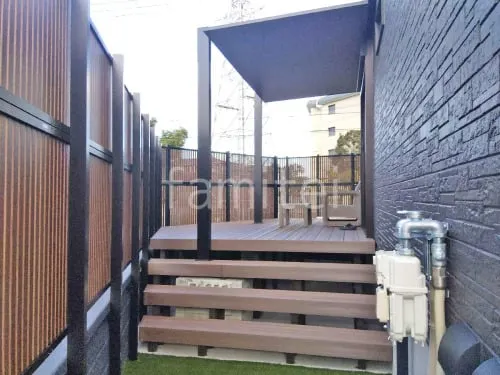 １階テラス屋根 （雨除け） LIXIL 木製調 テラスSC 独立式タイプ フラット屋根 独立式