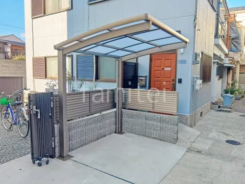 サイクルポート 自転車バイク屋根 LIXIL ネスカR ミニ アール屋根