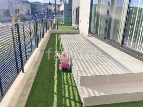 タイルデッキ 壁1面  LIXIL ピエトラクォーツ ストーン調