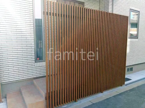 目隠しフェンス塀 タカショー 千本格子足付ユニット