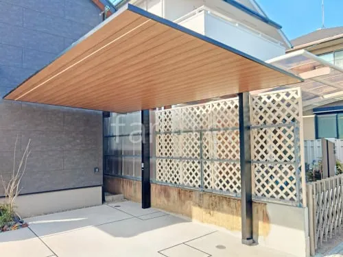 柱色 ブラック 屋根色 チェリーウッド