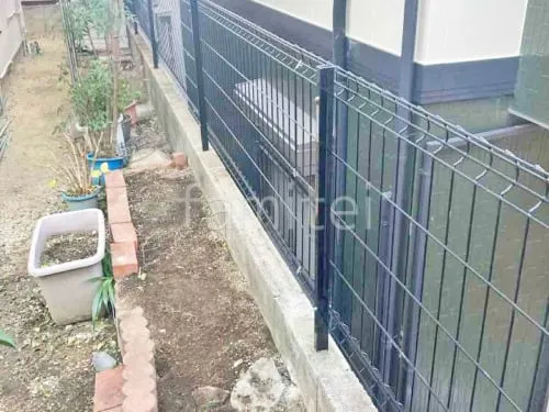 スチールメッシュ フェンス YKKAP イーネット3F型 スチール柱 境界・メッシュ