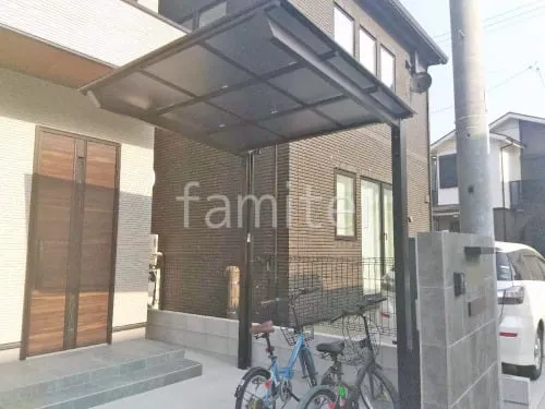 サイクルポート 自転車バイク屋根 LIXIL ネスカF ミニ フラット屋根