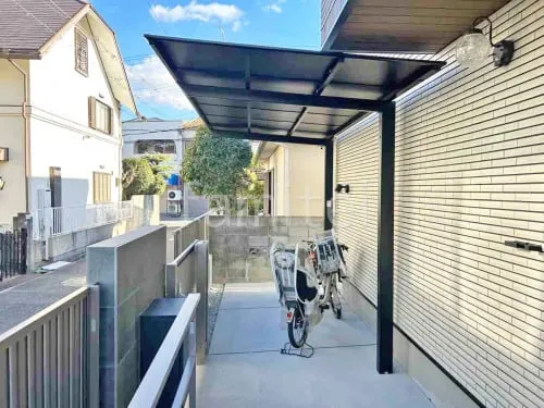 サイクルポート 自転車バイク屋根 LIXIL ネスカF ミニ フラット屋根