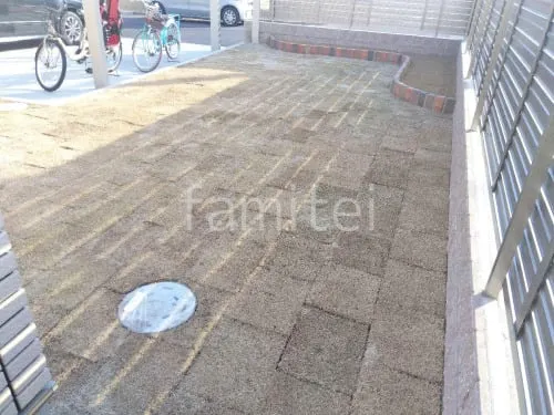 芝生張り 姫高麗芝