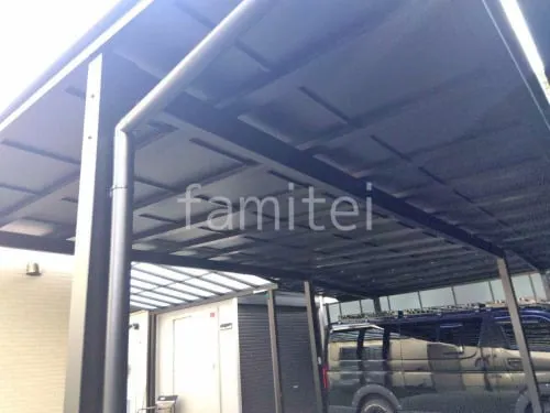 カーポート２台(ワイド) ツイン LIXIL ネスカＦ フラット屋根