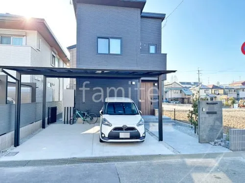 新築シンプル オープン外構