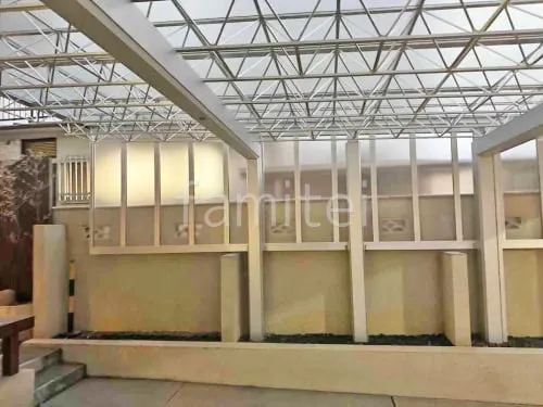 カーポート２台(ワイド) ツイン 三協アルミ Ｍ.シェードII フラット屋根 吊り下げ屋根