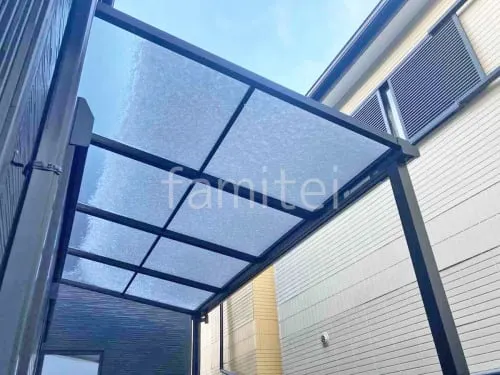 １階テラス屋根 （雨除け） YKKAP ソラリアF フラット屋根 スタンダード 壁付