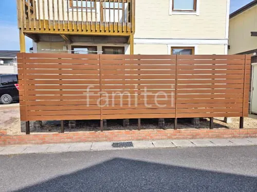 人工木・樹脂 フェンス（木調） F＆F マイティウッド デコll 高尺タイプ 目隠し 木調・ラティス 樹脂