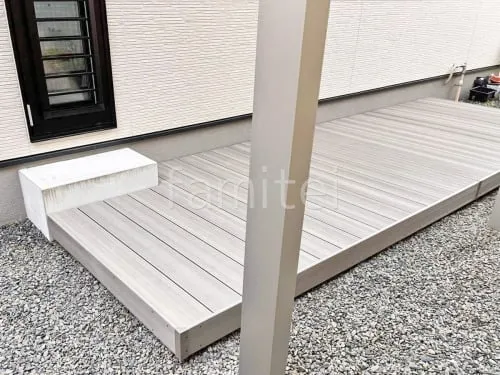 人工木デッキ  LIXIL 人工木 木彫 樹ら楽ステージ 